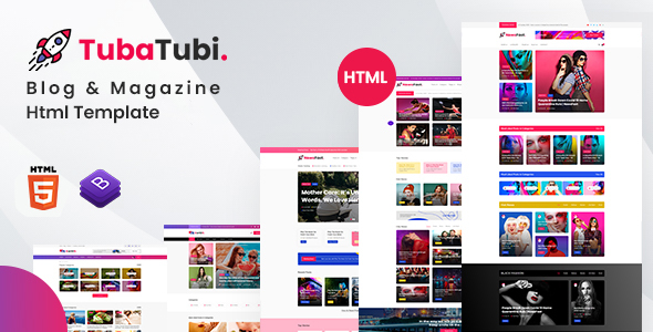 TubaTubi - Modern Blog & Magazine Html Template