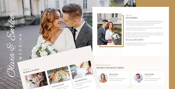 Olivia & Enrico - Wedding Template