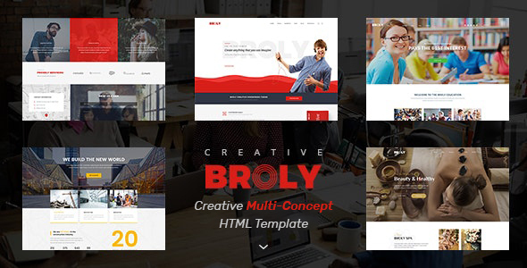 Broly - Creative Multi-Concept HTML Template