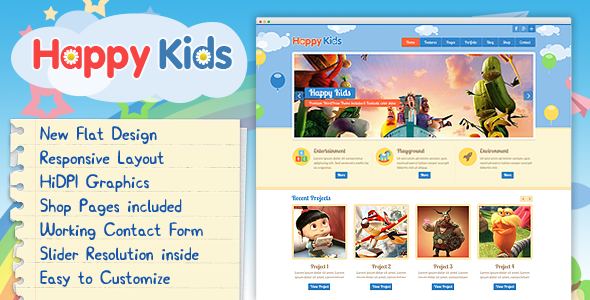 Happy Kids - Multipurpose HTML Template