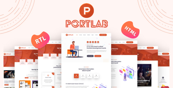 Portlab - Personal Portfolio HTML Template