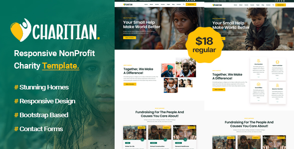 Charitian - NonProfit Charity HTML Template