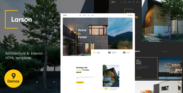 Larson | Architecture & Interior HTML template