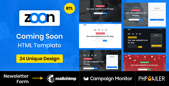 Coming Soon Template + Christmas Layout