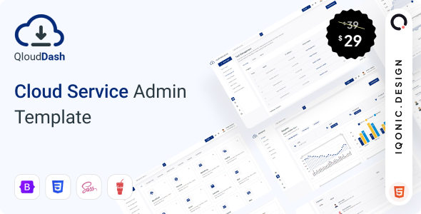 QloudDash | Cloud Service Admin Template