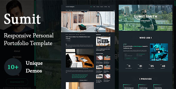 Sumit - Responsive Personal Portfolio Template