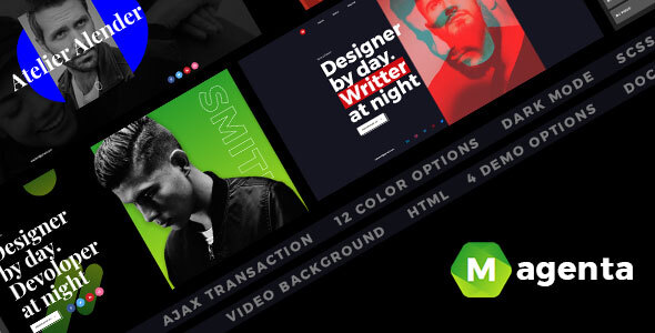 Magenta - CV Resume HTML Template