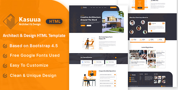 Kasuua – Architect & Design HTML Template