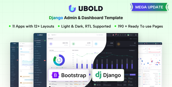 UBold - Django Admin & Dashboard Template