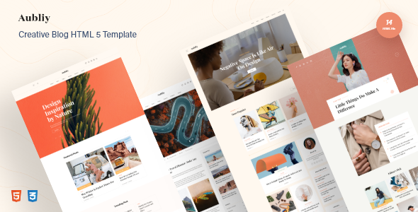 Aubliy - Creative Blog & Magazine HTML5 Template
