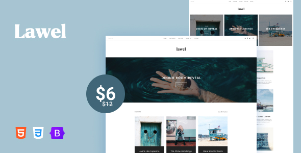 Lawel - Minimal & Modern Blog HTML Template