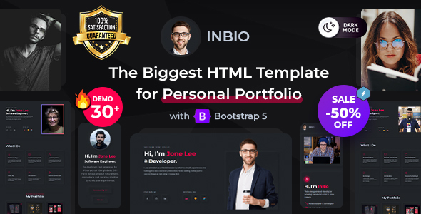 InBio - Personal Portfolio HTML Template