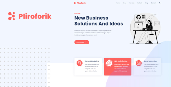 Pliroforik - IT Agency Portfolio HTML5 Template