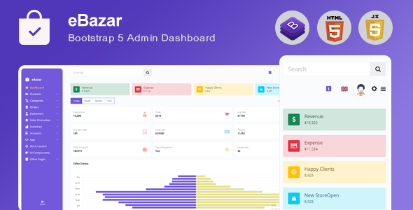 Ebazar - Ecommerce Bootstrap Admin Template