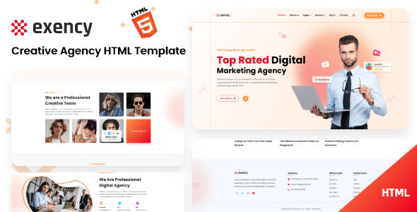 Exency - Marketing Agency Html5 Template