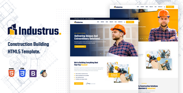 Industrus - Construction Building HTML5 Template