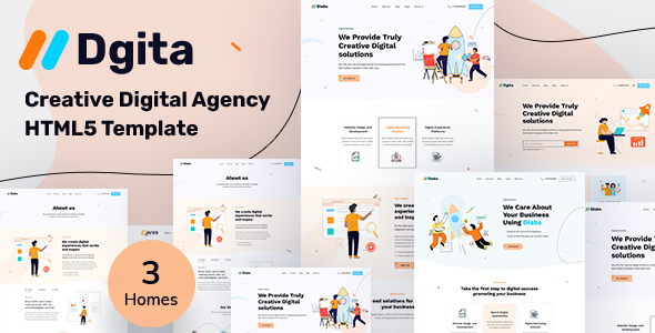 Dgita - Creative Digital Agency HTML5 Template