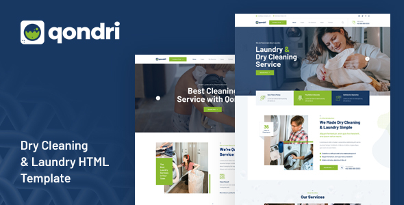 Qondri - Dry Cleaning & Laundry HTML Template