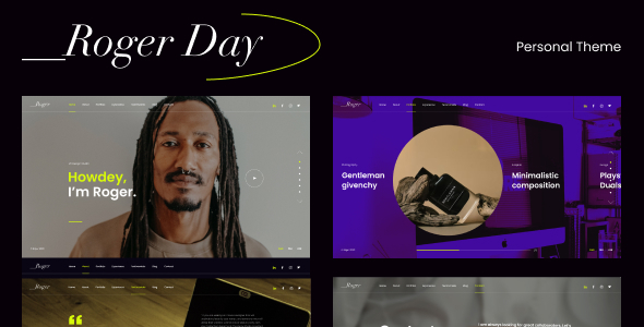 Roger Day. - Personal CV/Resume HTML Template