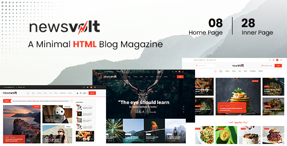 Newsvolt - Multipurpose News & Portal HTML Template