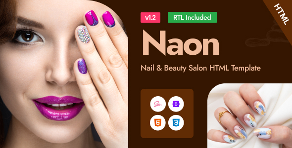 Naon - Nail & Beauty Salon Bootstrap 5 Template
