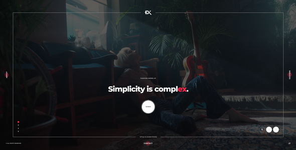 Widex - One Page Portfolio Template