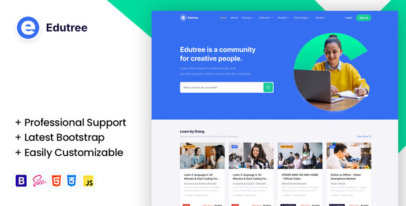 Edutree – Online Course & Education HTML5 Template