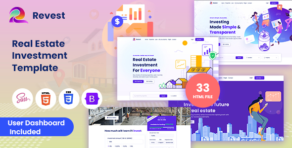 Revest - Real Estate Investment HTML Template
