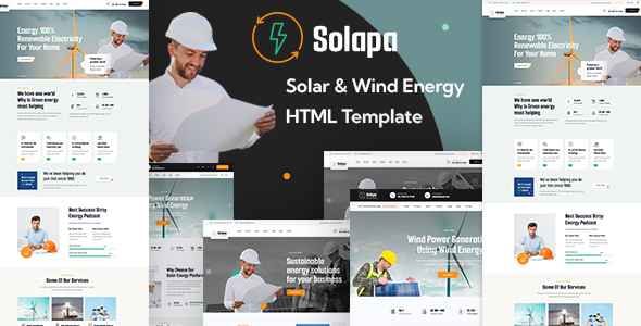 Solapa - Solar and Wind Energy HTML Template