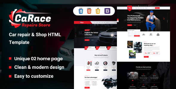 Carace - Car Service & Car Repair HTML Template
