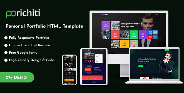 Porichiti-Personal Portfolio HTML Template