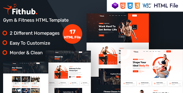Fithub - Gym & Fitness HTML Template