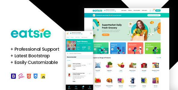 Eatsie - Pick Up & Delivery Food Template