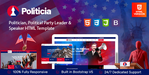 Politicia | Politician & Speaker HTML Template