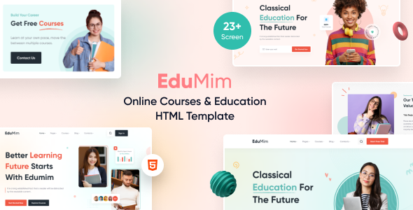 Edumim – Tailwind CSS Education HTML Template