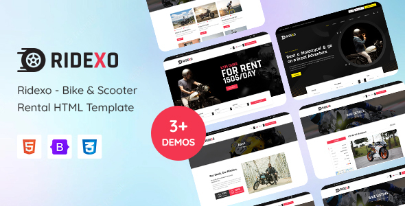 Ridexo - Bike & Scooter Rental HTML Template