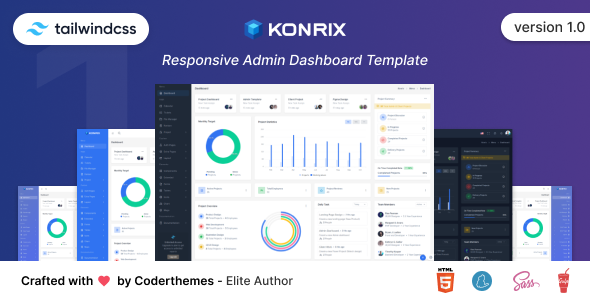 Konrix - Tailwind CSS Admin & Dashboard Template
