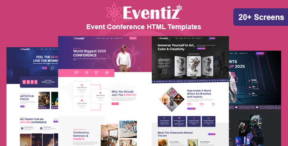 Eventiz - Event Meetup Conference HTML Templates