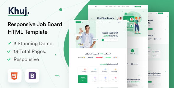 Khuj - Job Board HTML Template