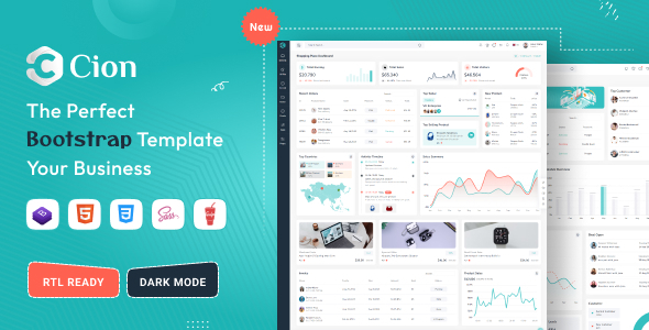 Cion - Bootstrap Admin Dashboard Template