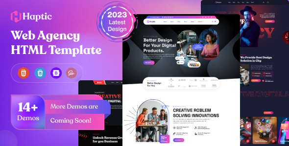 Haptic - Web Design Agency HTML Template
