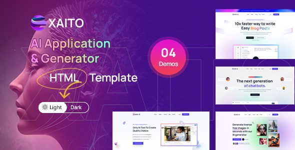 Xaito - AI Application & Generator HTML Template