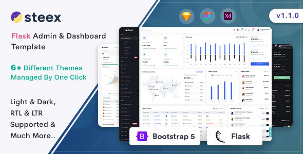 Steex - Flask Admin & Dashboard Template