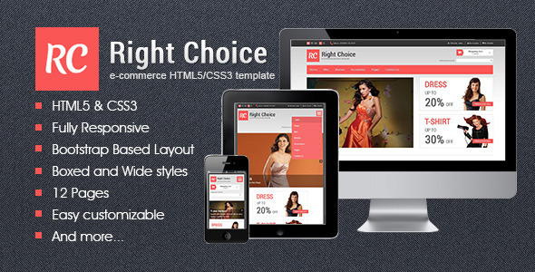 Right Choice - HTML5 & CSS3 E-Commerce Template