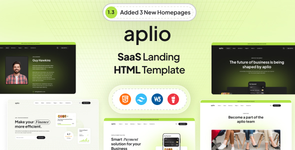 Aplio | SaaS Landing Template