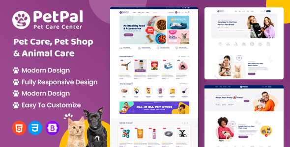 Petpal - Pet Care and Pet Shop Template