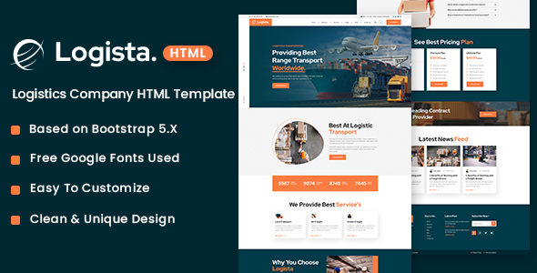 Logista - Logistics Company HTML Template
