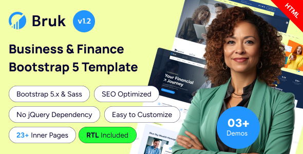Bruk - Business & Finance Bootstrap 5 Template