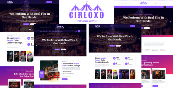 Cirloxo - Circus HTML5 Template