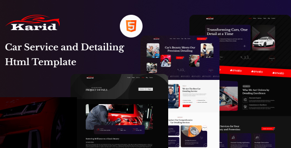 Karid - Car Service and Detailing HTML Template